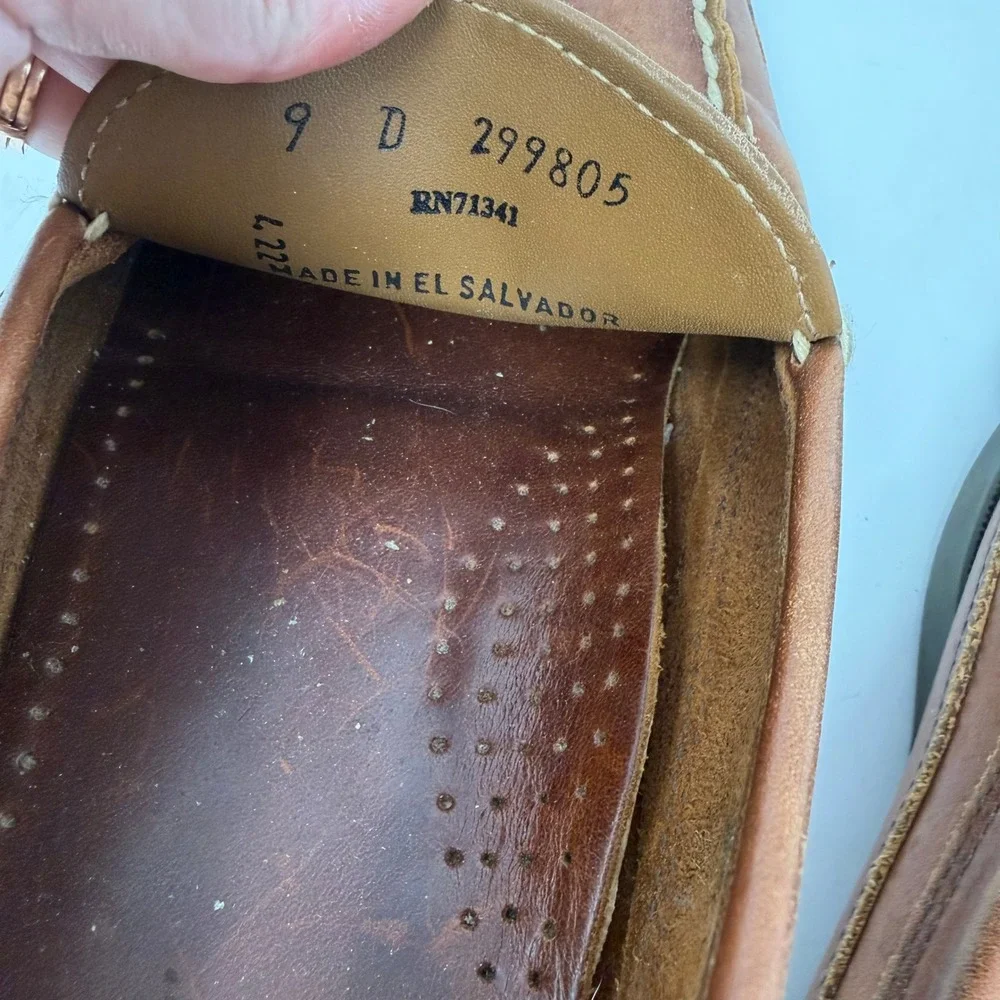 LL Bean Classic Venetian Loafer Moccasin Brown Leather Mens Size 9